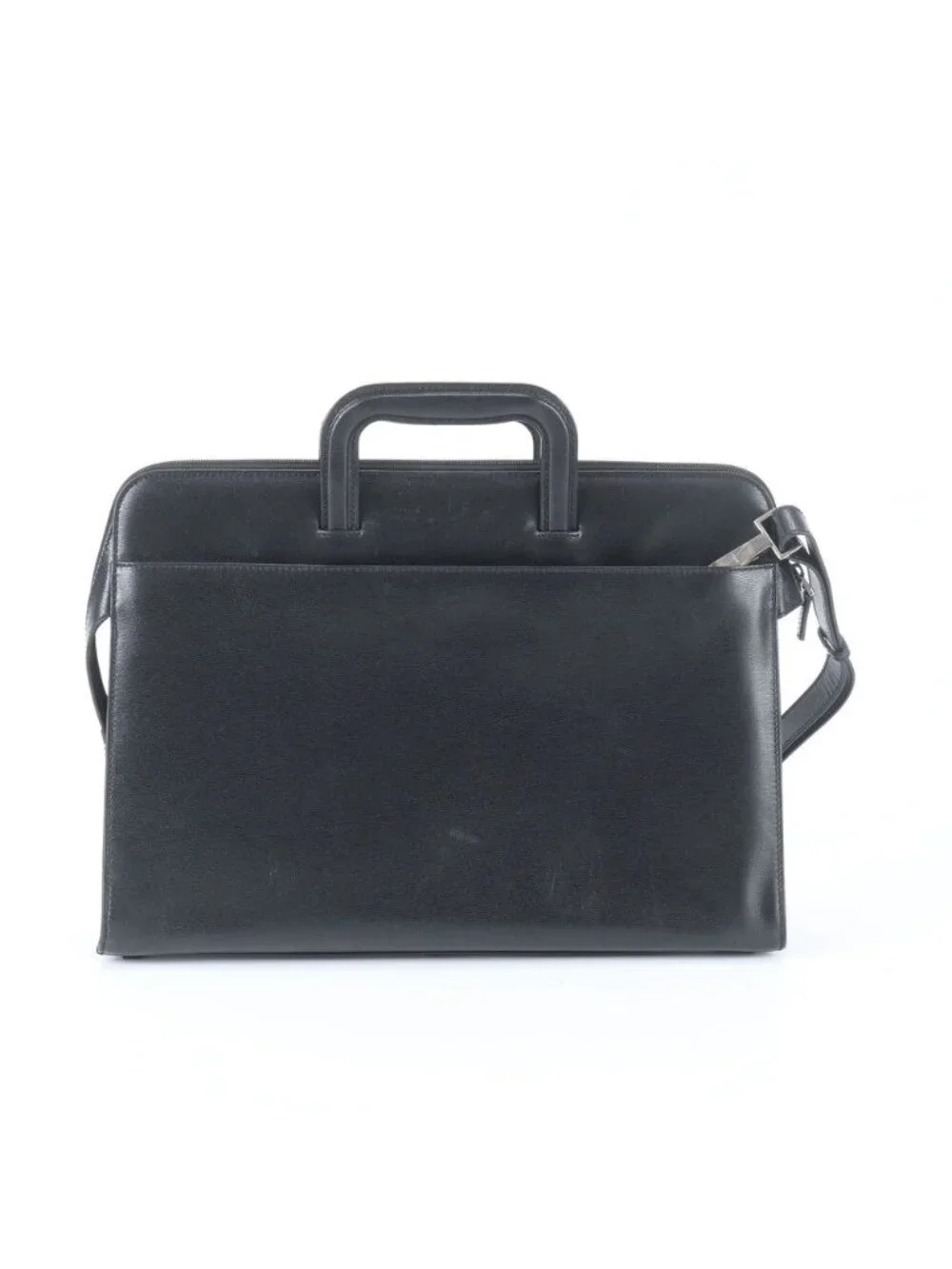 Gucci 015 Leather 2-Way Business Shoulder Document Briefcase Tote
